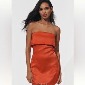 Endless Rose Red Strapless Dress Size M NWT